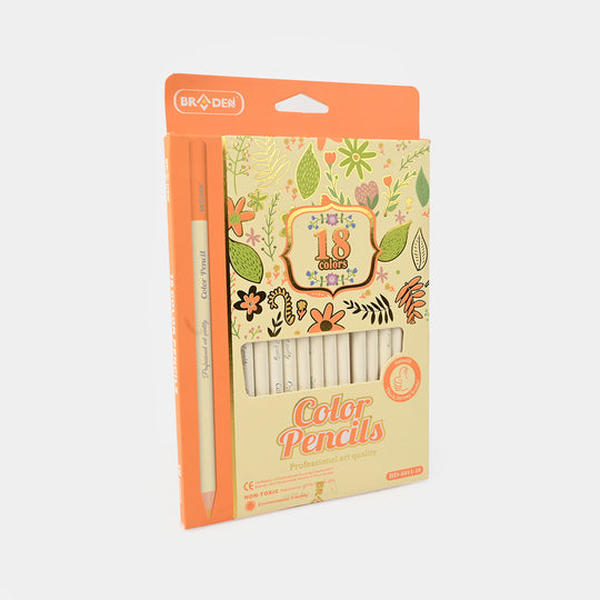 Braden Color Pencils 18PCs For Kids