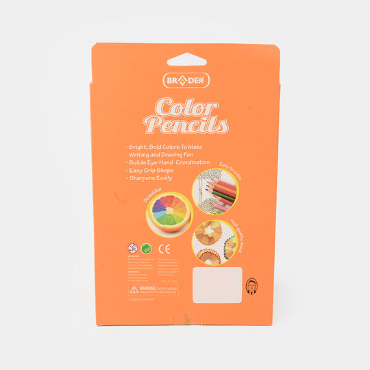 Braden Color Pencils 18PCs For Kids