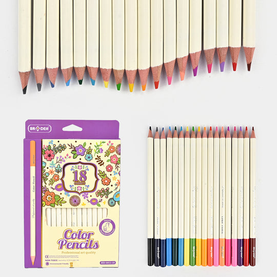 Braden Color Pencils 18PCs For Kids