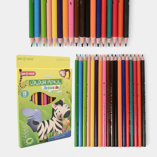 Braden Colored Pencils | Vivid & Break-Resistant | 18PCs