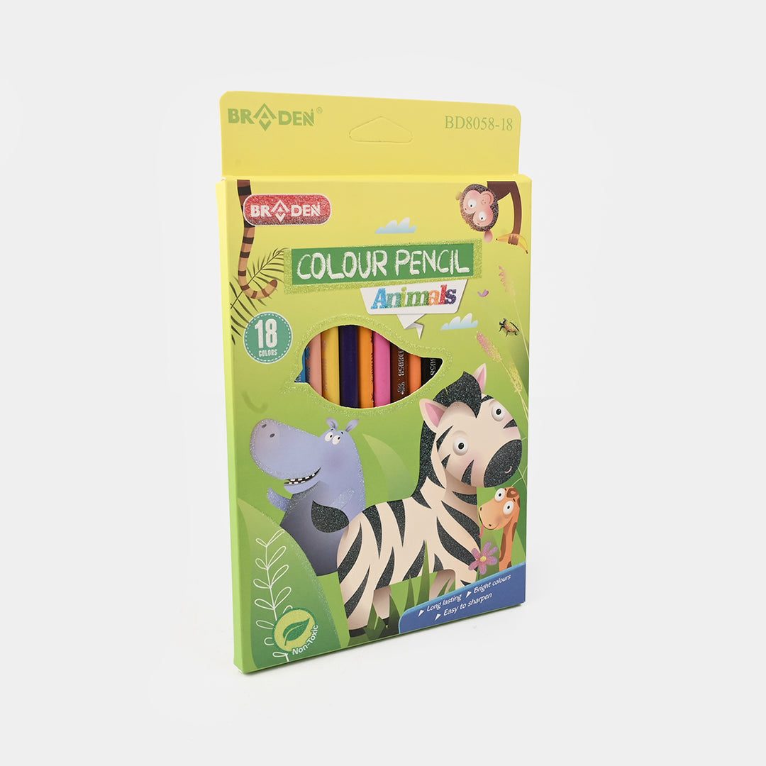 Braden Colored Pencils | Vivid & Break-Resistant | 18PCs