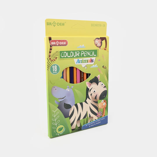 Braden Colored Pencils | Vivid & Break-Resistant | 18PCs