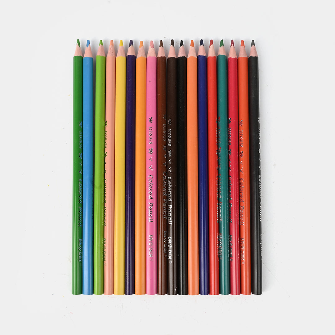 Braden Colored Pencils | Vivid & Break-Resistant | 18PCs