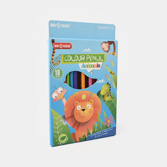 Braden Colored Pencils | Vivid & Break-Resistant | 18PCs