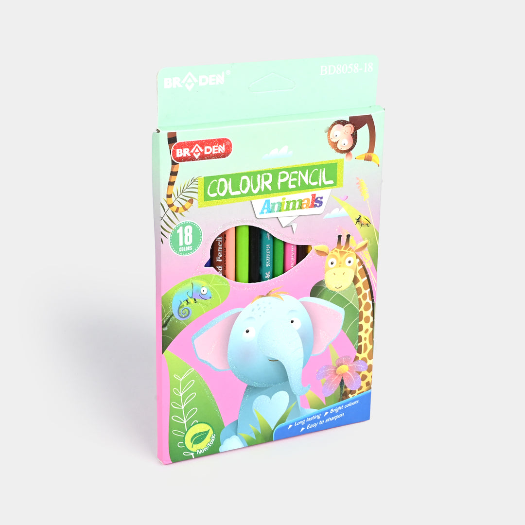 Braden Colored Pencils | Vivid & Break-Resistant | 18PCs