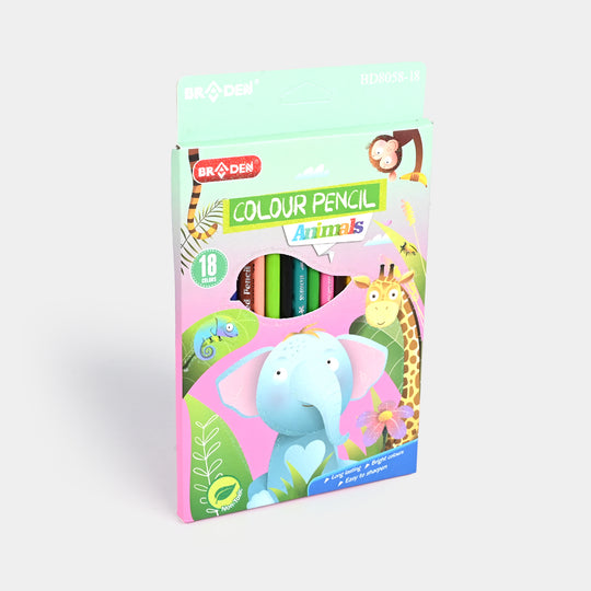 Braden Colored Pencils | Vivid & Break-Resistant | 18PCs