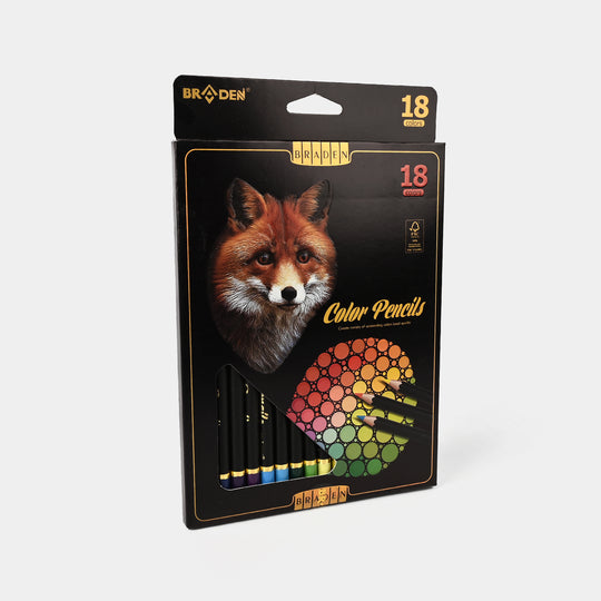 Braden Color Pencils | Premium Quality | 18PCs