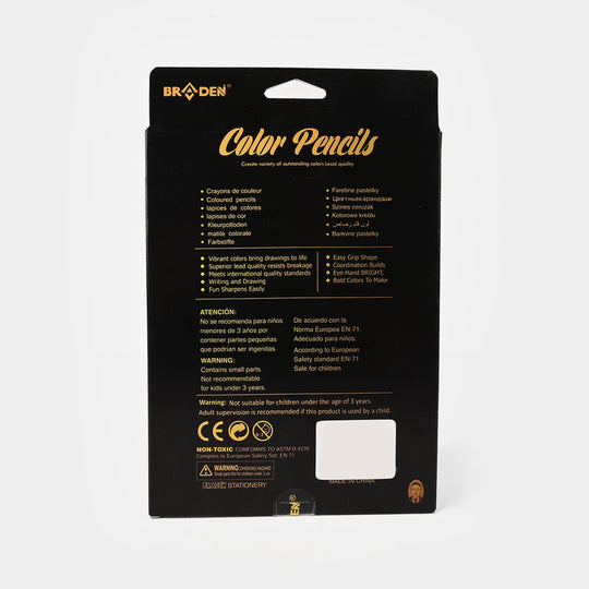 Braden Color Pencils | Premium Quality | 18PCs