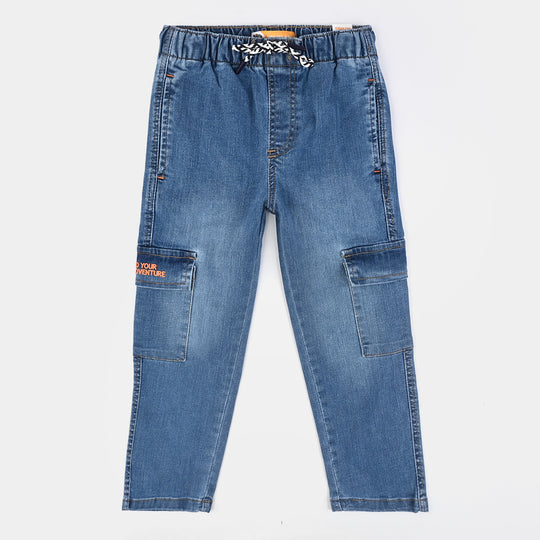 Boys Denim Stretch Pant Adventure-Ice Blue
