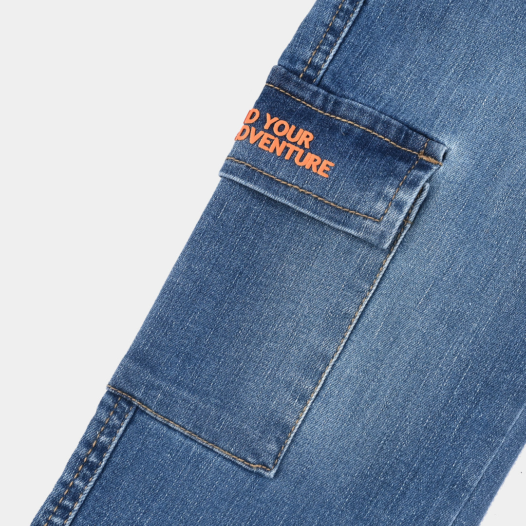 Boys Denim Stretch Pant Adventure-Ice Blue
