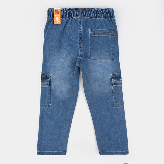 Boys Denim Stretch Pant Adventure-Ice Blue