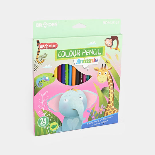 Braden Colored Pencils | Vivid & Break-Resistant | 24PCs