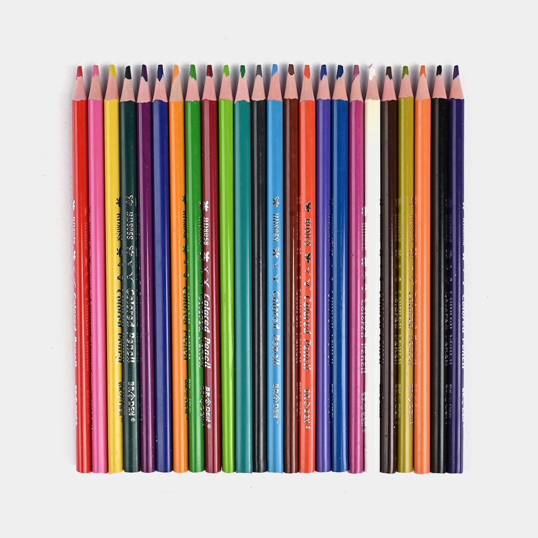 Braden Colored Pencils | Vivid & Break-Resistant | 24PCs