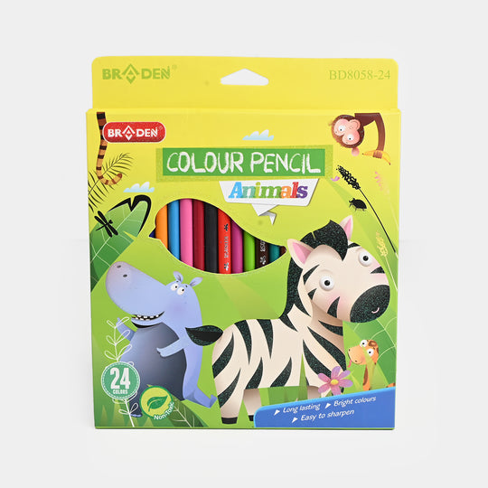 Braden Colored Pencils | Vivid & Break-Resistant | 24Pcs