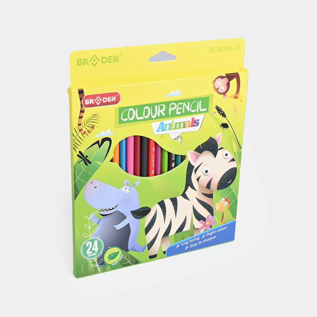 Braden Colored Pencils | Vivid & Break-Resistant | 24Pcs