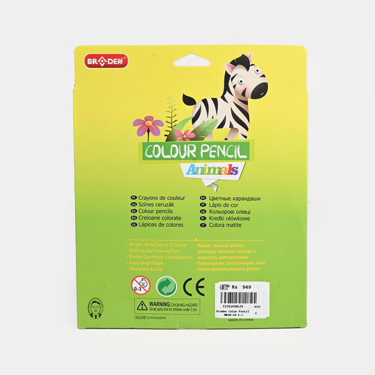 Braden Colored Pencils | Vivid & Break-Resistant | 24Pcs