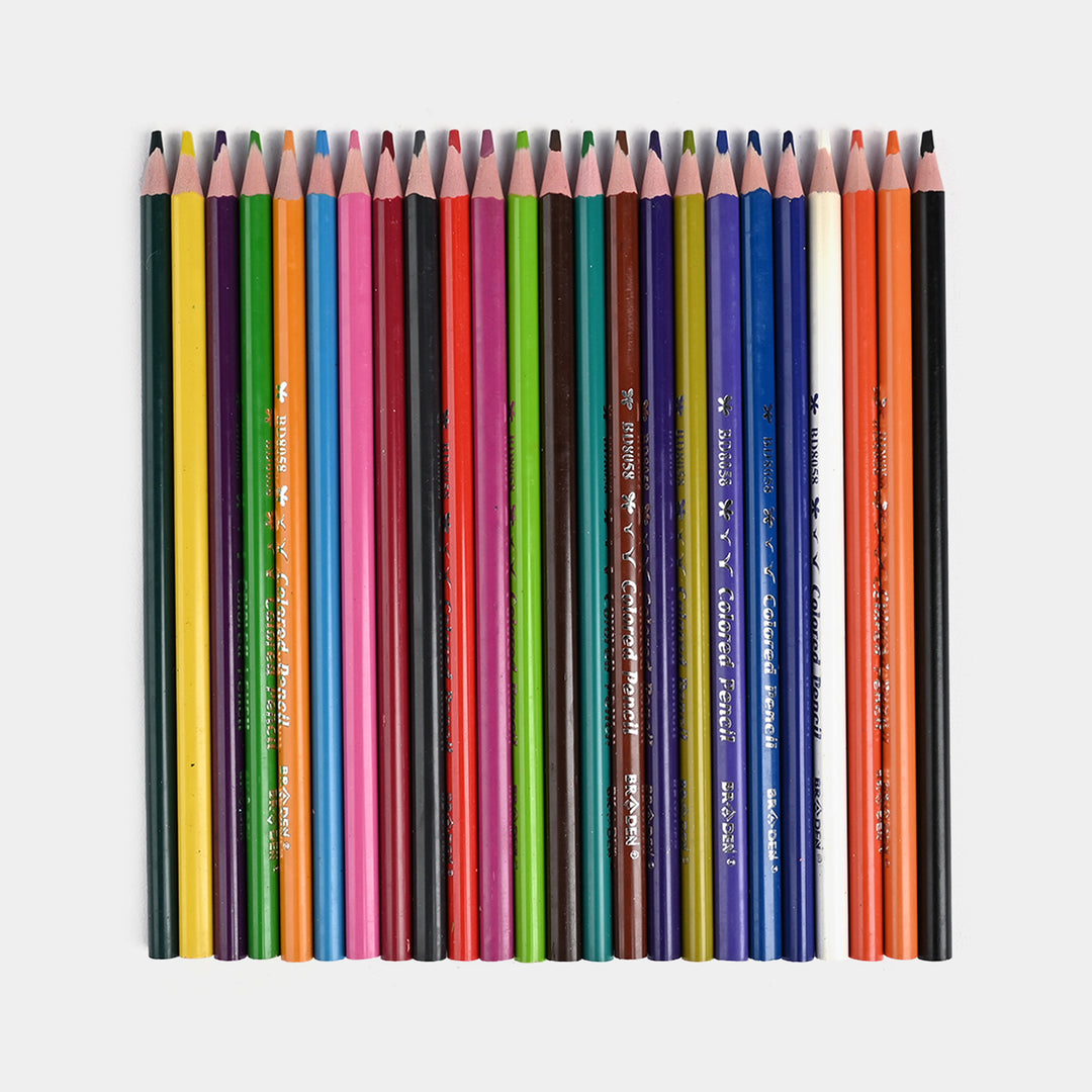 Braden Colored Pencils | Vivid & Break-Resistant | 24Pcs