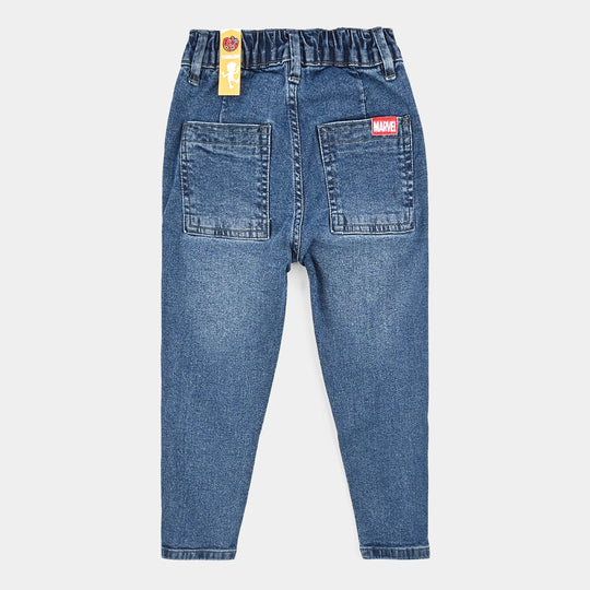 Boys Denim Stretch Pant - Mid Blue