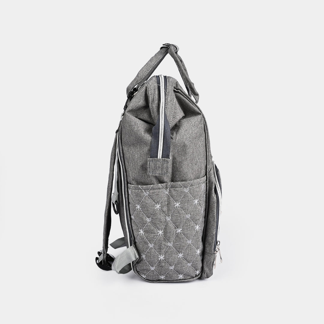 BABY CARE MOTHER BAG PACK | 1865 GRAY