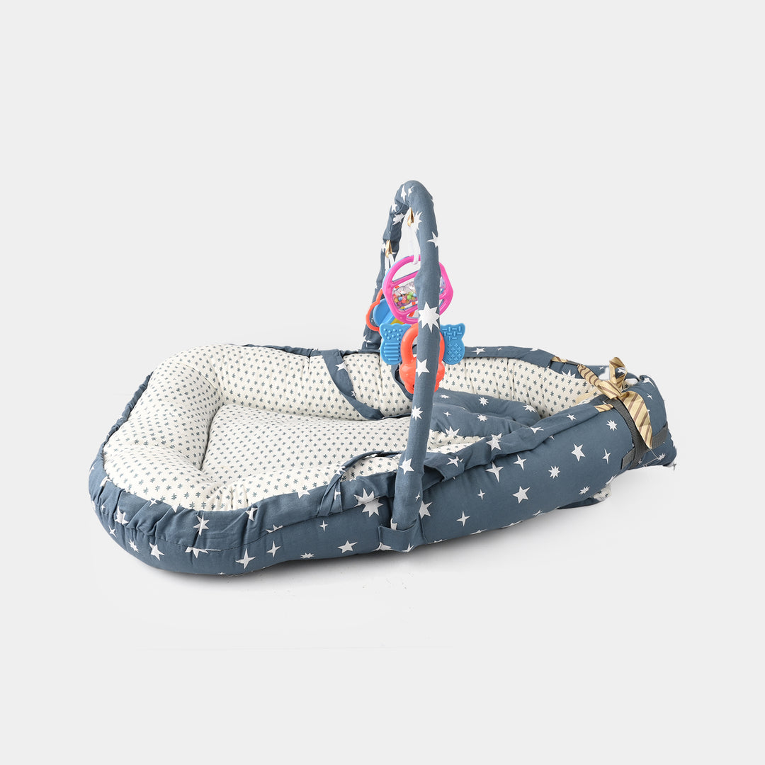Baby Bed Nest with Toy Bar | 772 Blue