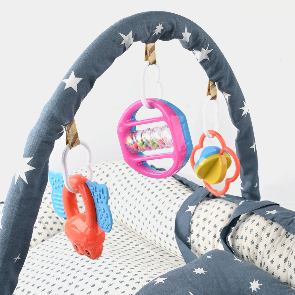 Baby Bed Nest with Toy Bar | 772 Blue