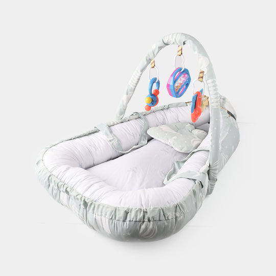 Baby Bed Nest with Toy Bar | 772 Green