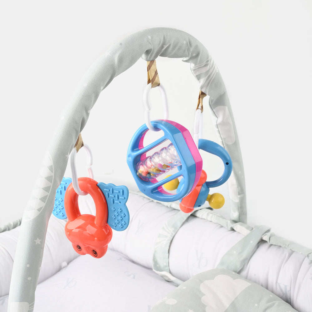Baby Bed Nest with Toy Bar | 772 Green