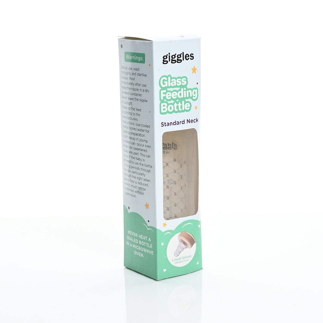 Giggles Glass Feeding Bottle | 240ml