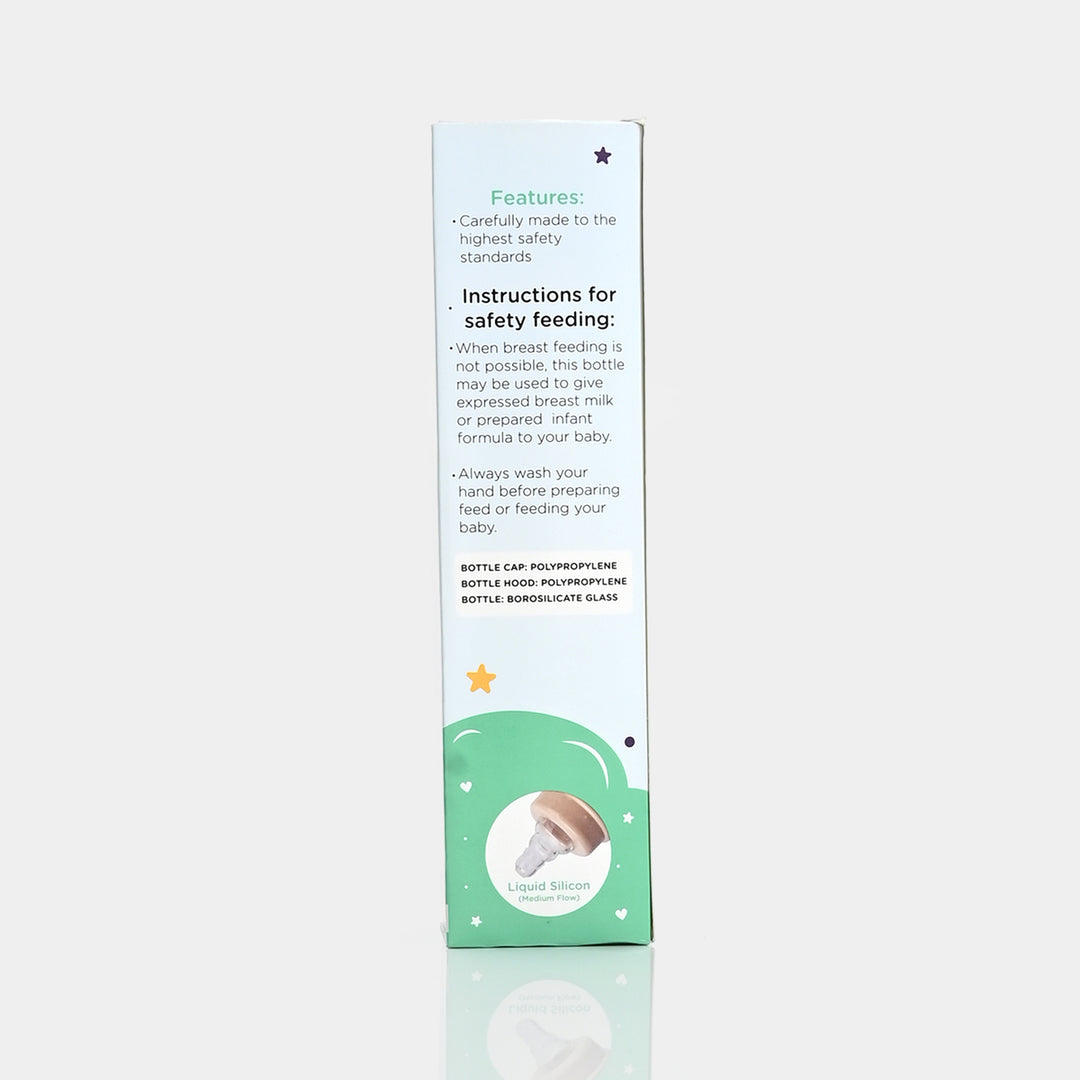 Giggles Glass Feeding Bottle | 240ml