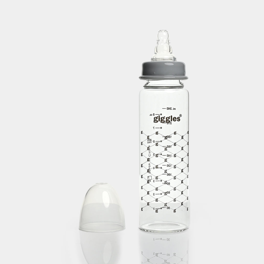 Giggles Glass Feeding Bottle | 240ml