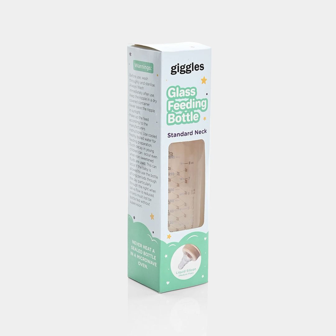 Giggles Glass Feeding Bottle | 240ml