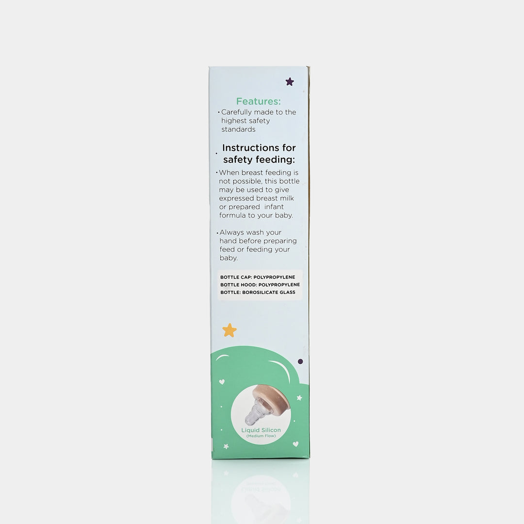 Giggles Glass Feeding Bottle | 240ml