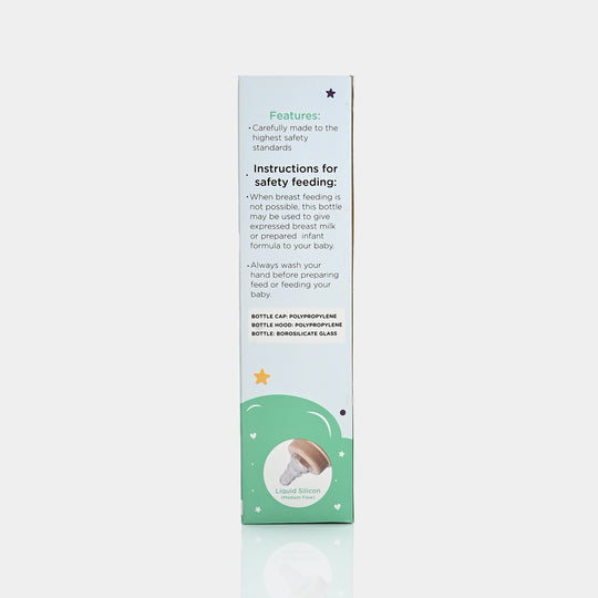 Giggles Glass Feeding Bottle | 240ml