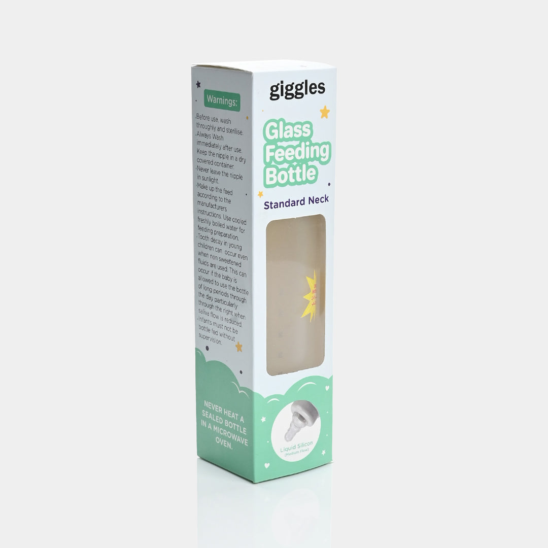 Giggles Glass Feeding Bottle | 240ml