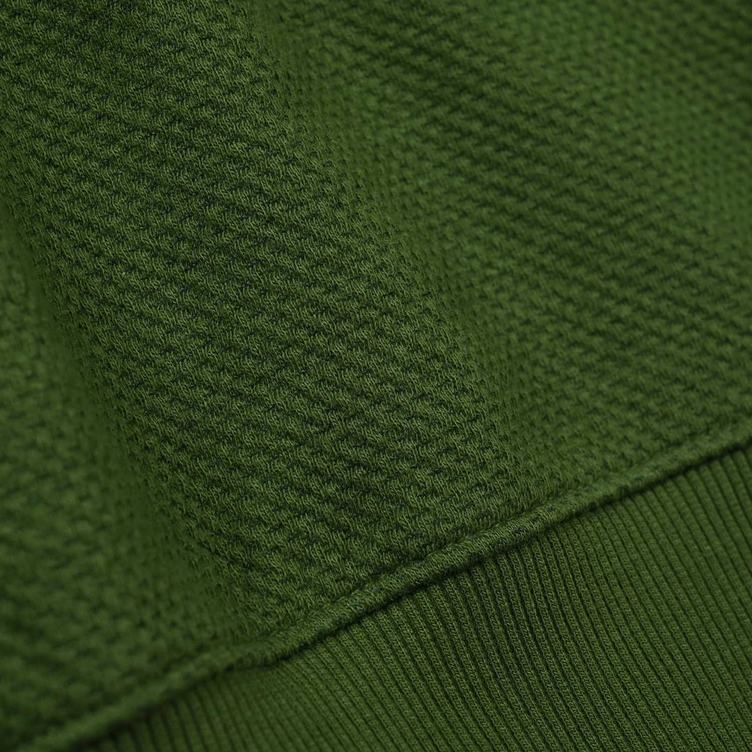 Boys Knitted Jacquard Sweatshirt (NYC) - Olive Green