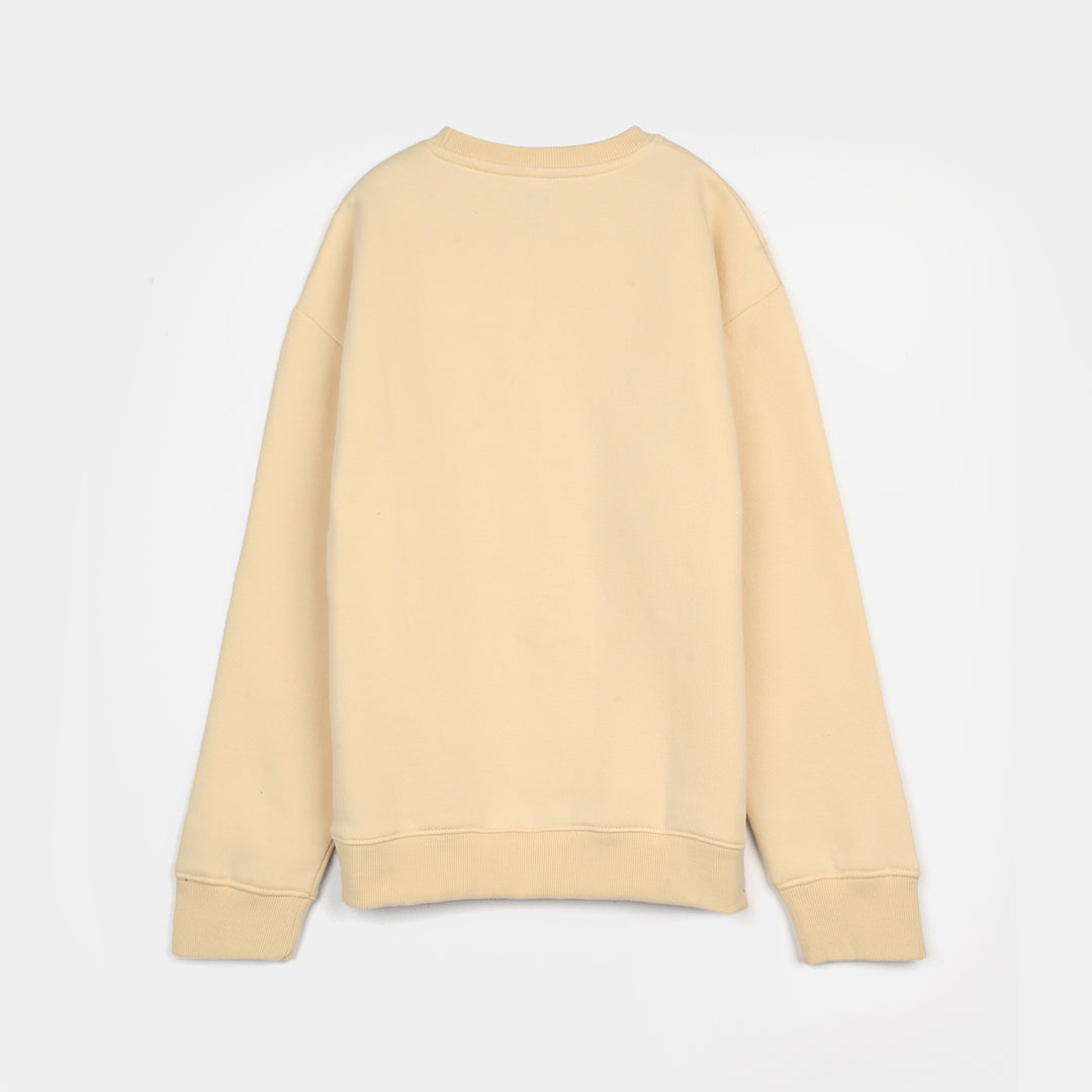 Girls Fleece Sweatshirt Character-Wood Ash