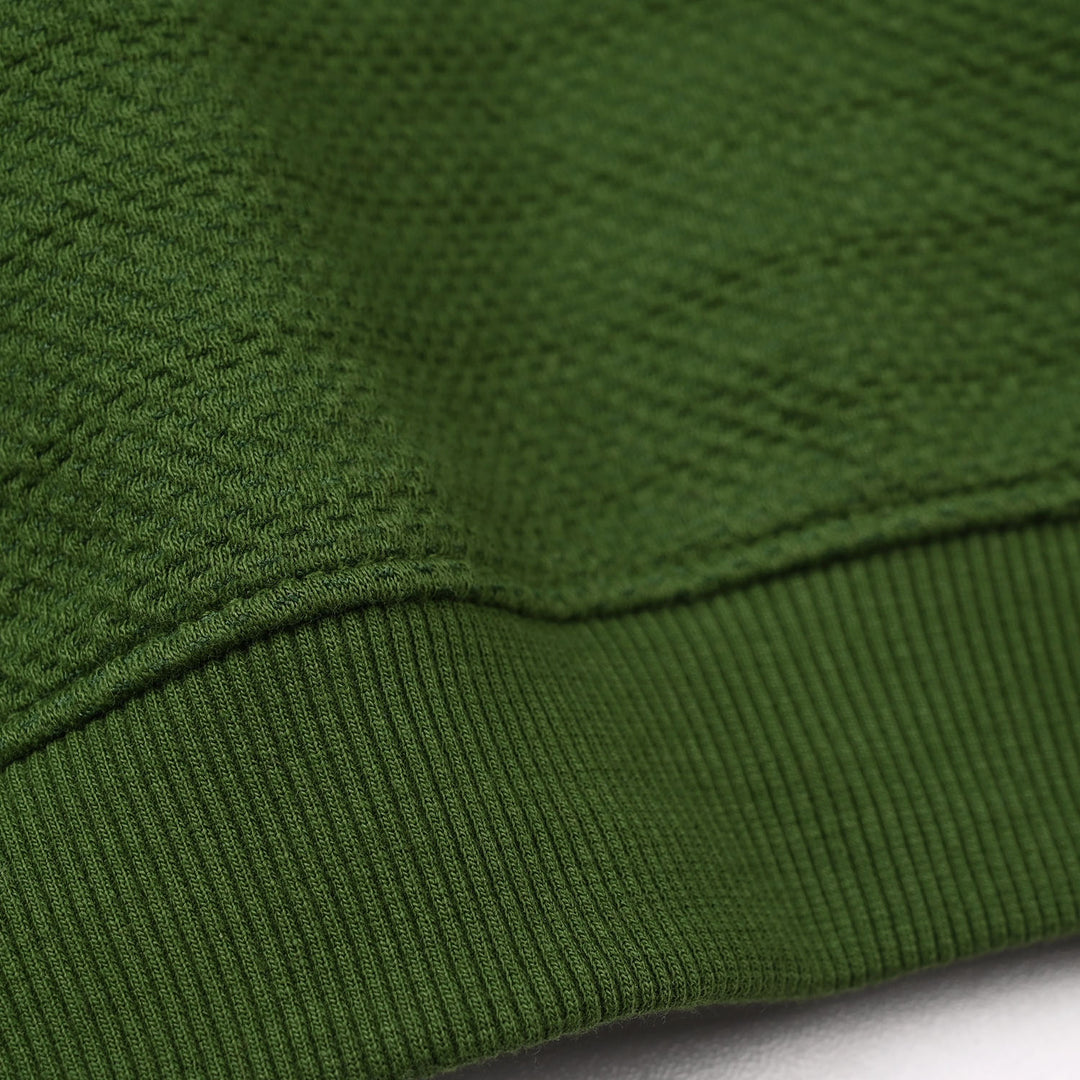 Infant Boys jacquard Sweatshirt (NYC) - Olive Green