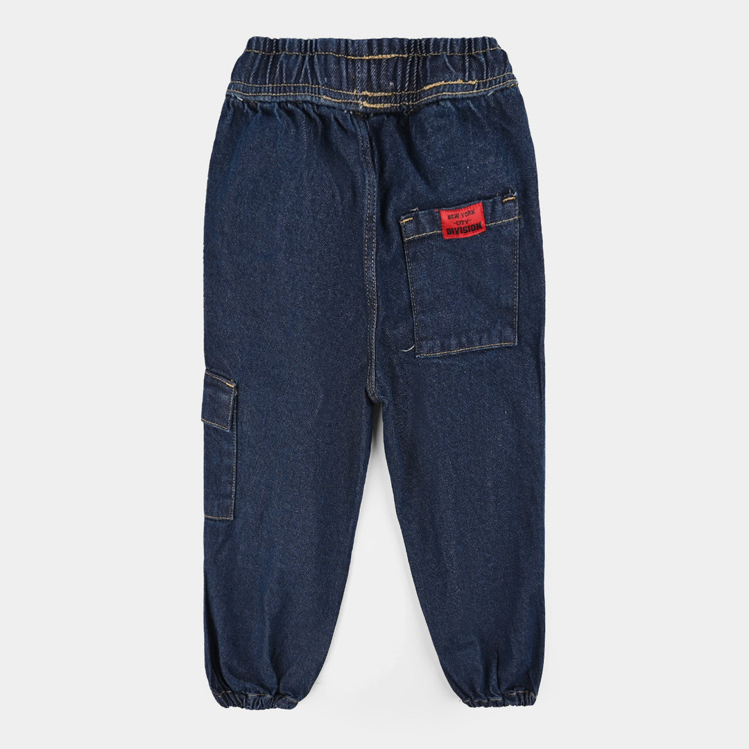 Boys Denim Stretch Pant City Division-DARK BLUE