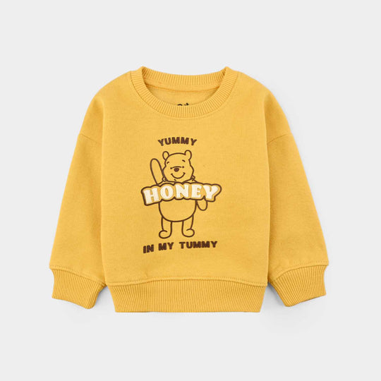 Infant Boys Fleece Sweatshirt Character-Yellow