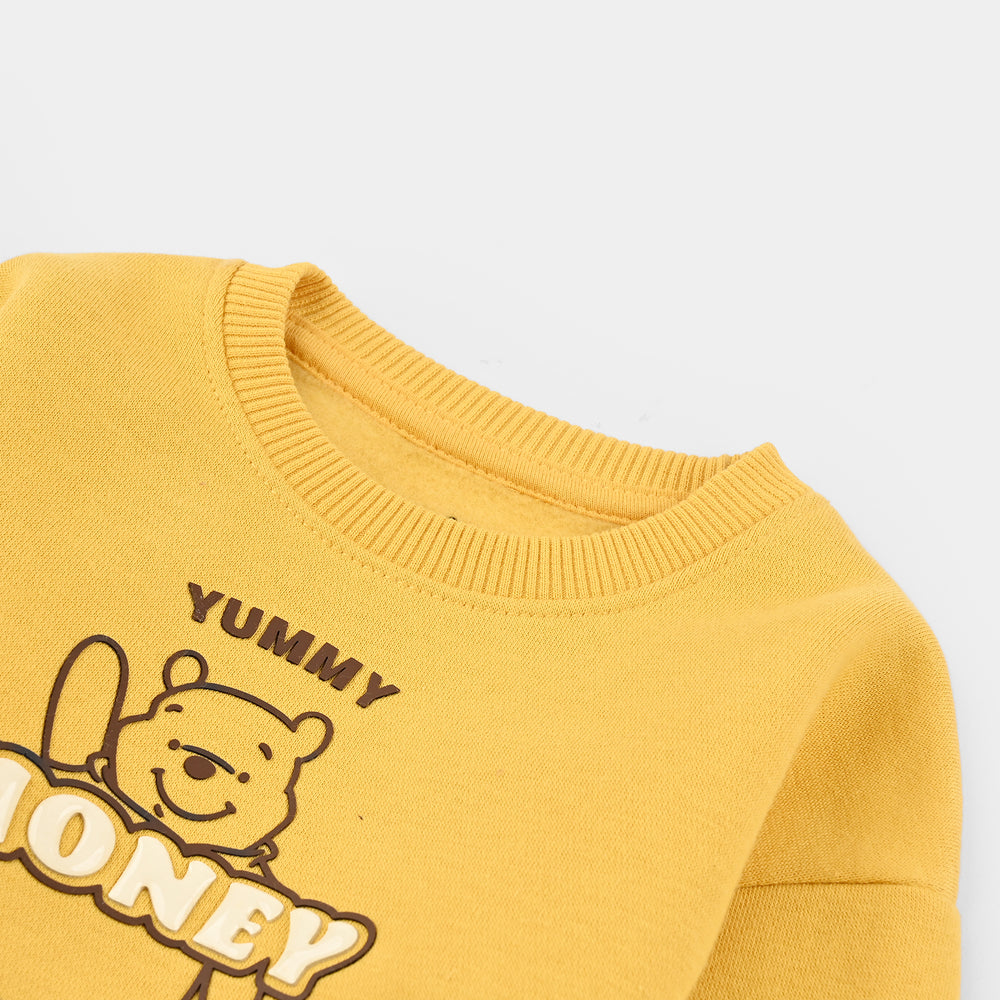Infant Boys Fleece Sweatshirt Character-Yellow