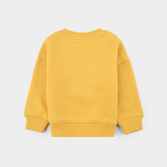 Infant Boys Fleece Sweatshirt Character-Yellow