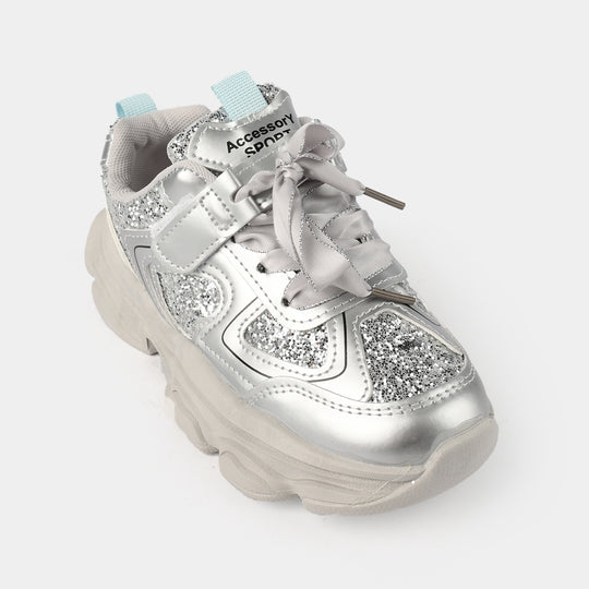 Girls Joggers 1369-SILVER