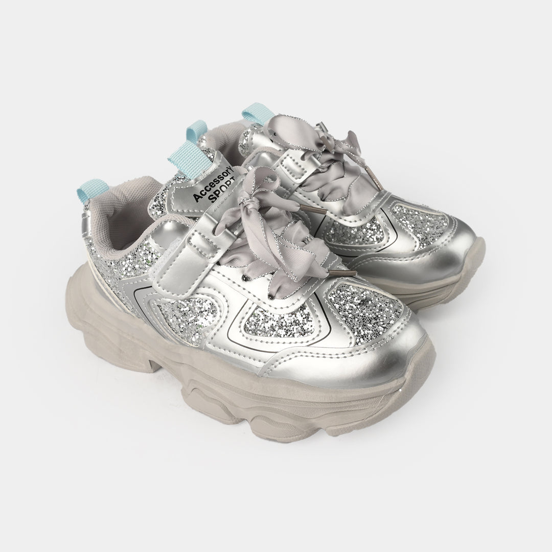 Girls Joggers 1369-SILVER