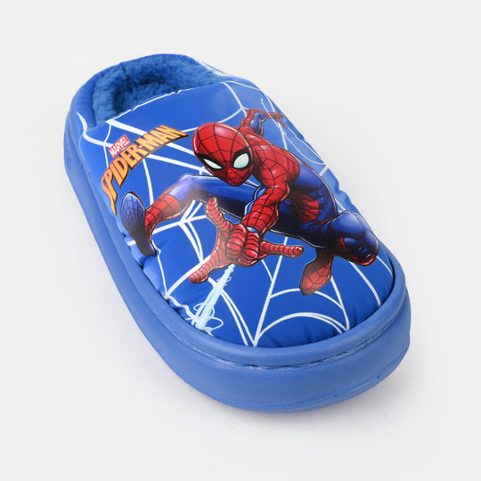 Boys Slippers Fur 28-30-BLUE
