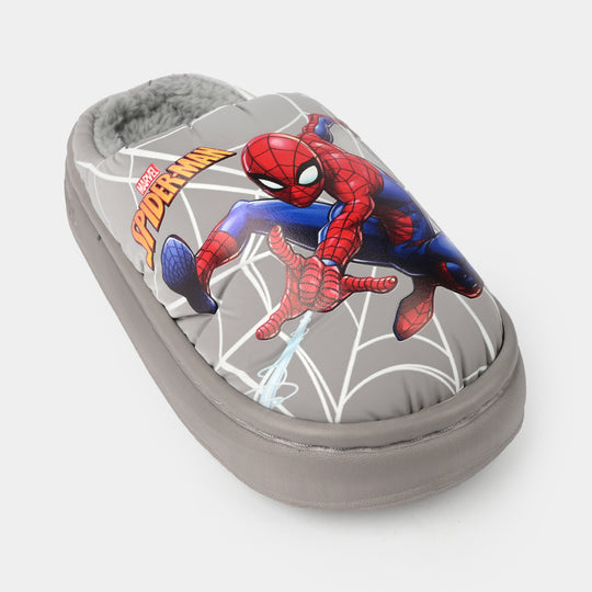 Boys Slippers Fur 28-30-GREY