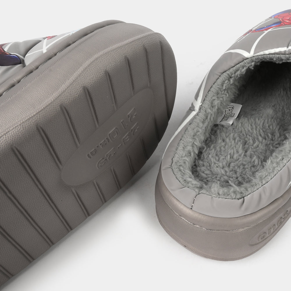 Boys Slippers Fur 28-30-GREY