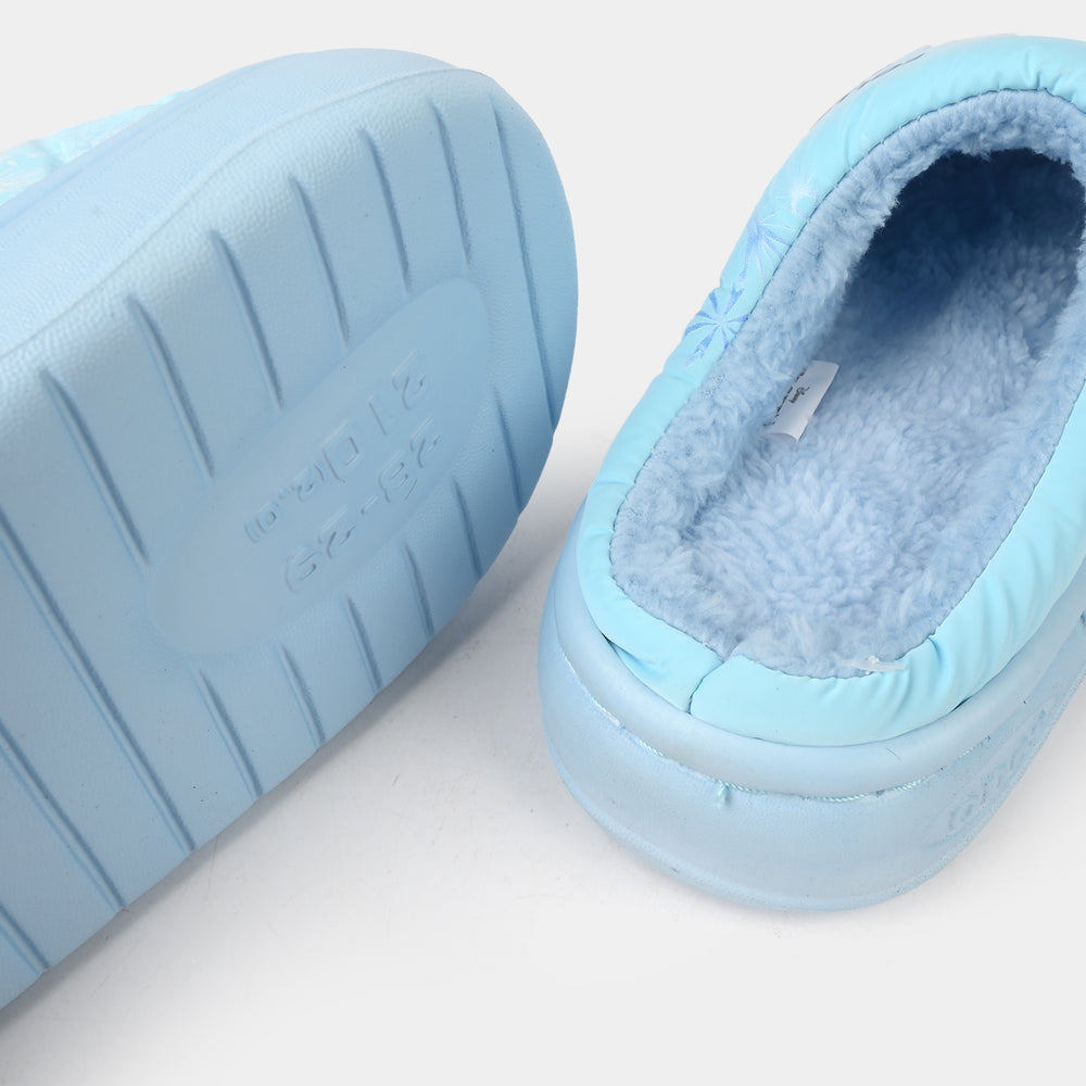 Girls Slippers Fur 28-15-BLUE