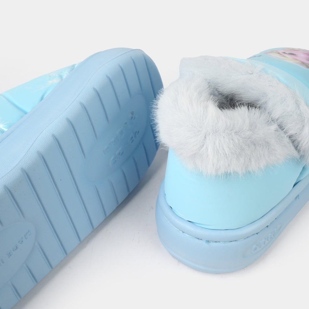 Girls Slippers Fur 28-51-BLUE