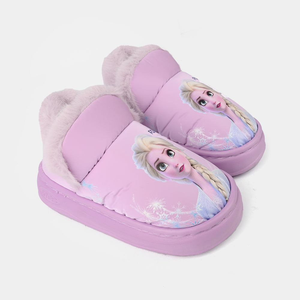 Girls Slippers Fur 28-51-Purple