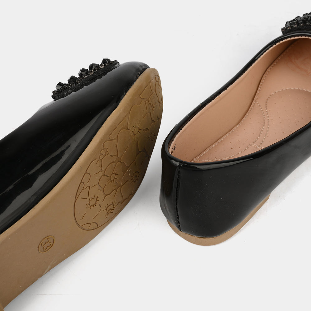 Girls Pumps 11-104-BLACK